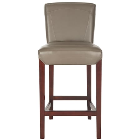 Safavieh Ken Leather Bar Stool, Clay HUD8203B